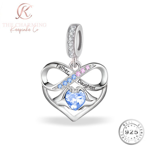 Father daughter charm - father,