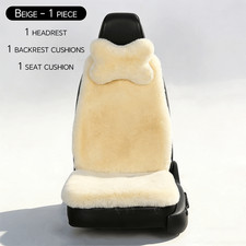 Beige Sheepskin Faux Fur Furry