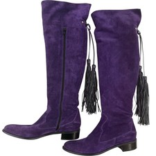 Russell bromley purple suede - &,