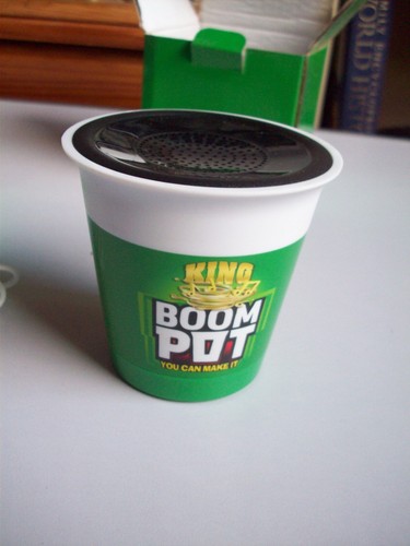 Pot noodle boom - pot, speaker.