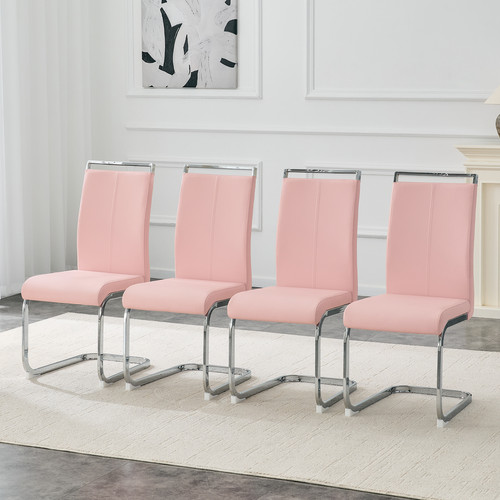 Set pink dining chairs - set, 4
