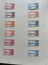 Old Album Pages Commonwealth Victory Stamps Mint