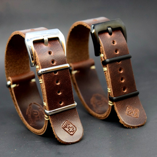 Genuine leather watch - leather,