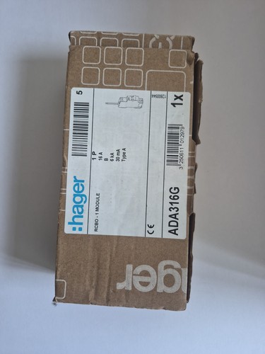 Hager ada316g rcbo type - rcbo, a