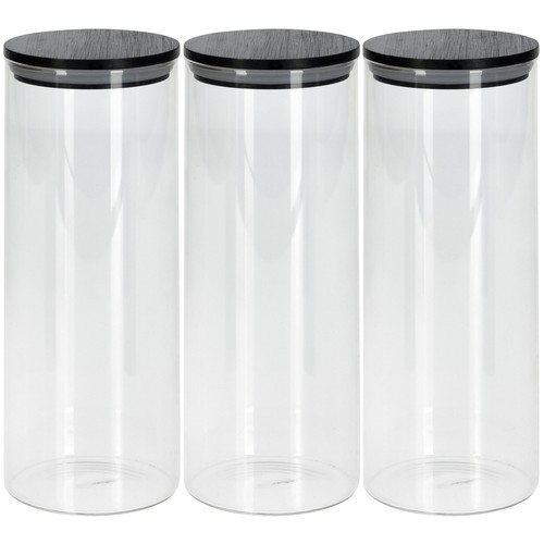 Clear glass cylinder storage - clear,