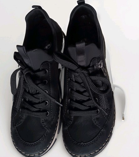 Rieker 45973 black trainer - black,