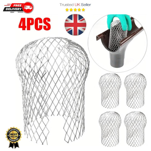 4pcs metal mesh gutter leaf - metal,