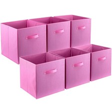 6pcs Cube Storage Boxes Fabric