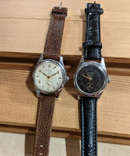 Mayak (raketa) mechanical watch x2: black & white