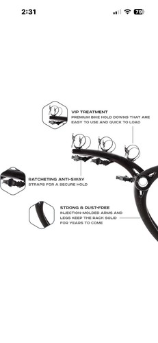 Saris bones bike trunk rack - bones,