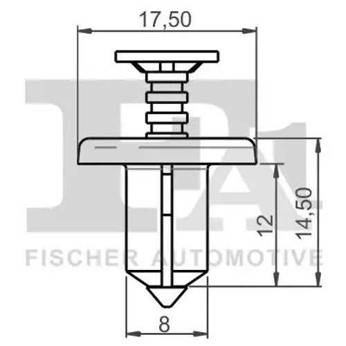 Upholstery mounting clip - , black