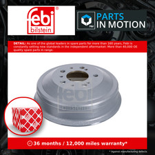2x Brake Drums (Pair) fits CITROEN RELAY Rear 94 to 06 254mm Set 424722 Febi New