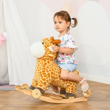 2-IN-1 Kids Plush Ride-On