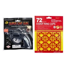 Toy Cap Gun Revolver 8 Shot +