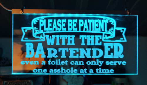 Personalised bar sign - bar, funny