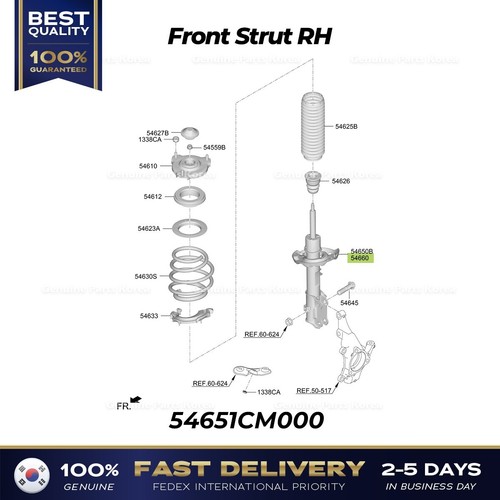 Genuine front strut rh - front,