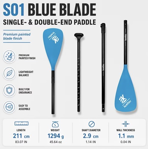 Koetsu blue sup paddleboard - blue, 4