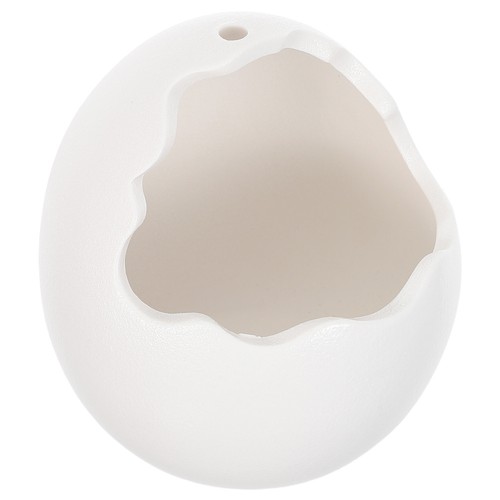 White ceramic wall planter pot - wall,