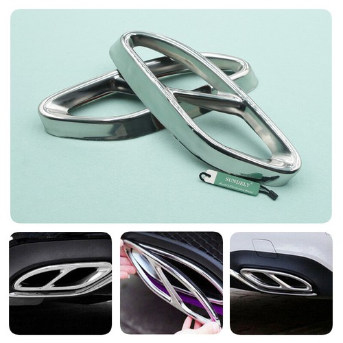Exhaust pipe tips cover for - 2x,