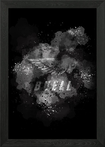Erik buell east - east, framed