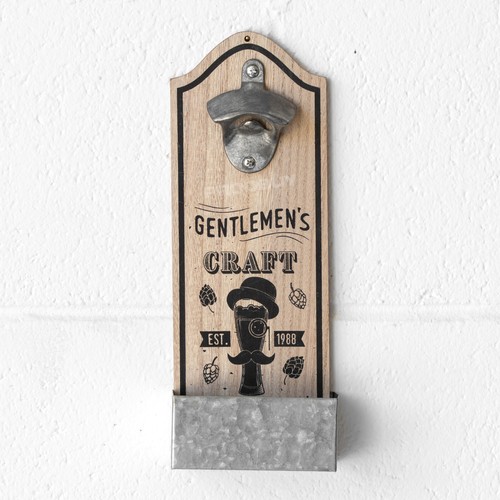 Wall mounted beer bottle - mounted,