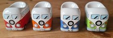 VW T2 Campervan style egg cups x 4 Ceramic