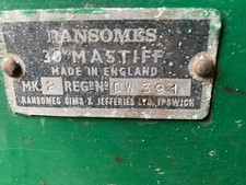 Ransomes mastiff 30" mower