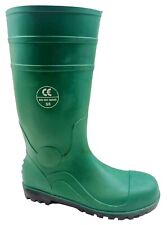 MENS WELLIES SAFETY STEEL TOE CAP WELLINGTONS WORK MUCKER RAIN BOOTS SIZE 6-13 U