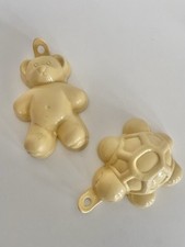Vintage Plastic Jelly Moulds  Teddy Turtle 