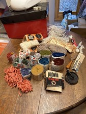 Vintage Rug Making Wool Job