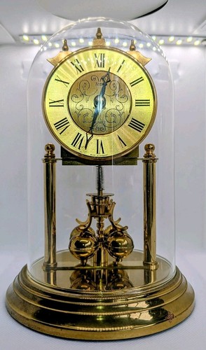 Vintage quartz dome clock - vintage,