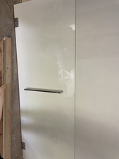 Modern Frameless Glass Shower Or Steam room Door With Hinges And Towel Holder