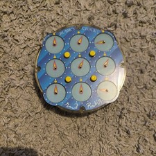 Vintage Matchbox Rubik's Clock Puzzle Game Rubix Matchbox Toy 1988 • VGC