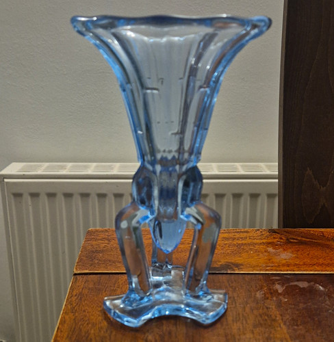 Vintage blue uranium glass - uranium,