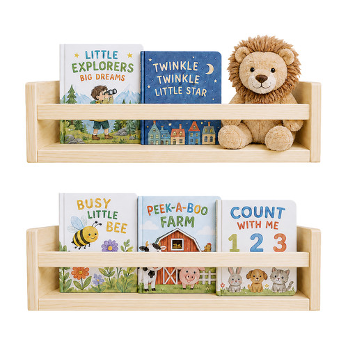 Floating wall shelf nursery - shelf,