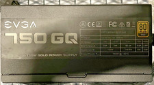 EVGA 750 Gq Semi-Modular Power Supply 750W PC PSU 80+ Gold