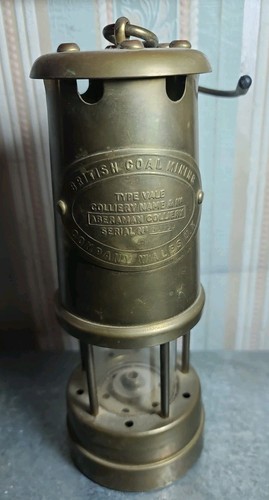 Aberaman colliery miners lamp - aberaman,