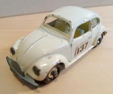 Matchbox No. 15d Volkswagen 1500 Beetle Regular Wheels Cream Diecast 1968-69