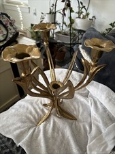 Vintage Floral Solid Brass