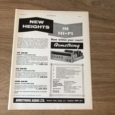GRAM177 MAGAZINE ADVERT 11X8 ARMSTRONG 227 TUNER-AMPLIFIER
