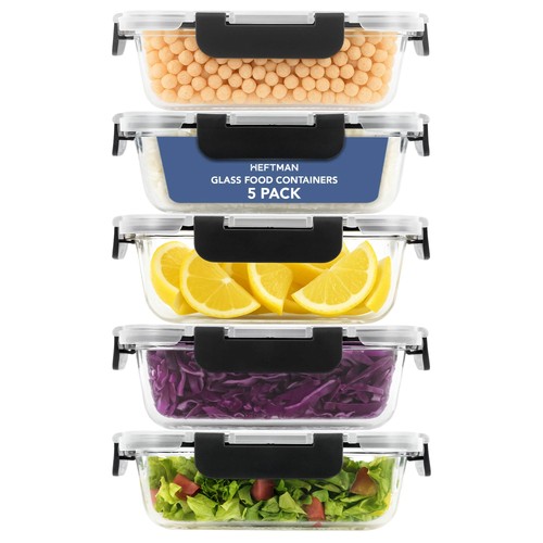 Heftman glass food storage - heftman,