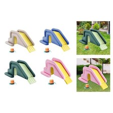Inflatable Slide with Foot Pump Portable Water Slide for Garden Yard Outdoor