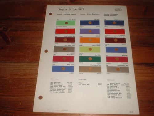 1976 genuine paint - genuine,