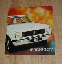 Peugeot 104 Brochure 1975
