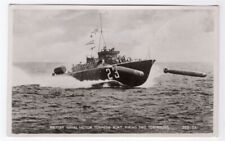 WWII RPPC British MTB Naval