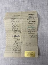 Soap Coupon Signature List  1943 Addressed To Hut Z33 , RAF Yatesbury