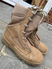 US Army Belleville Tan Desert Combat Boots - Size UK 4R Reg - Supergrade #B231