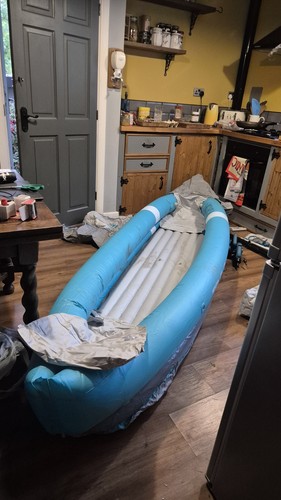 Person inflatable canoe - inflatable,