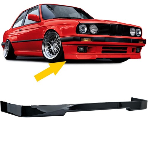 Front spoiler lip black - spoiler, gloss