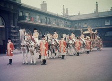 The Coronation coach drawn by